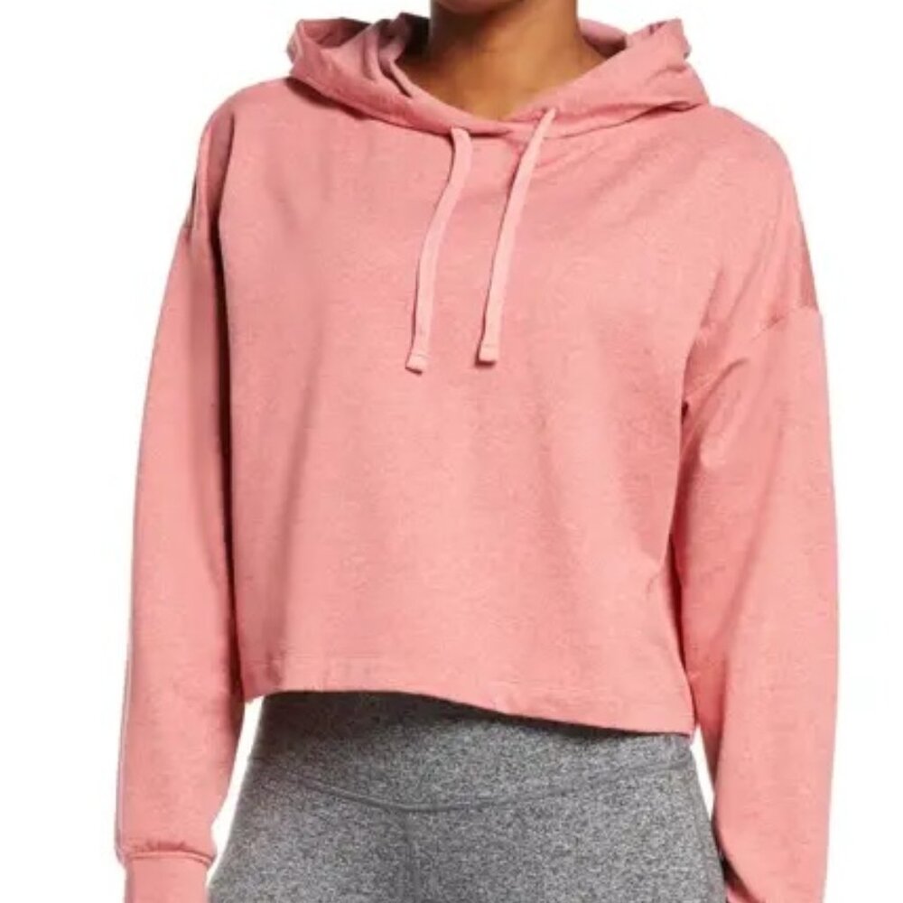 Zella Serene Cozy Mélange Hoodie, Size Small